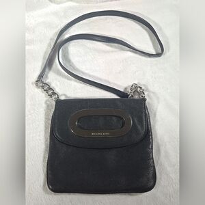 Michael Kors Black Leather Crossbody Bag